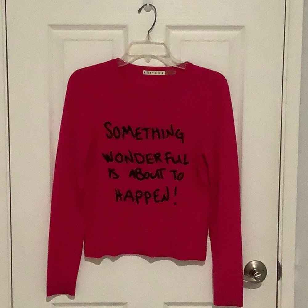 Alice + Olivia whimsical Statement Fushia wool/elastane like new condition
